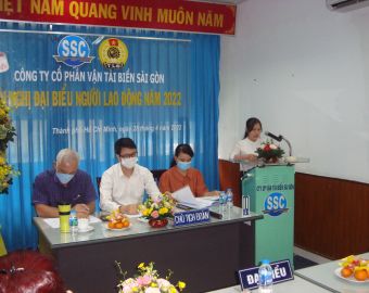 Hội nghị Đại biểu Người lao động năm 2022 Công ty CP Vận tải biển Sài Gòn